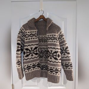 Small wool Cowichan sweater